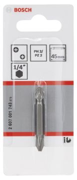 Bosch Çift taraflı uç PH2xPZ2*45 mm 1'li
