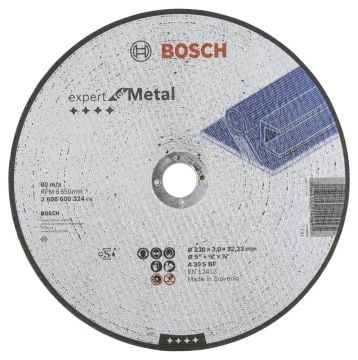 Bosch 230*3,0 mm Expert for Metal Kesme Diski Düz 2608600324