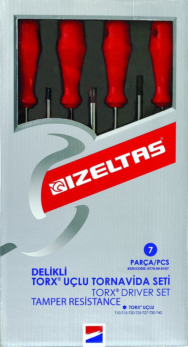 Delikli Torx® Uçlu Tornavida Takımı 7 Parça