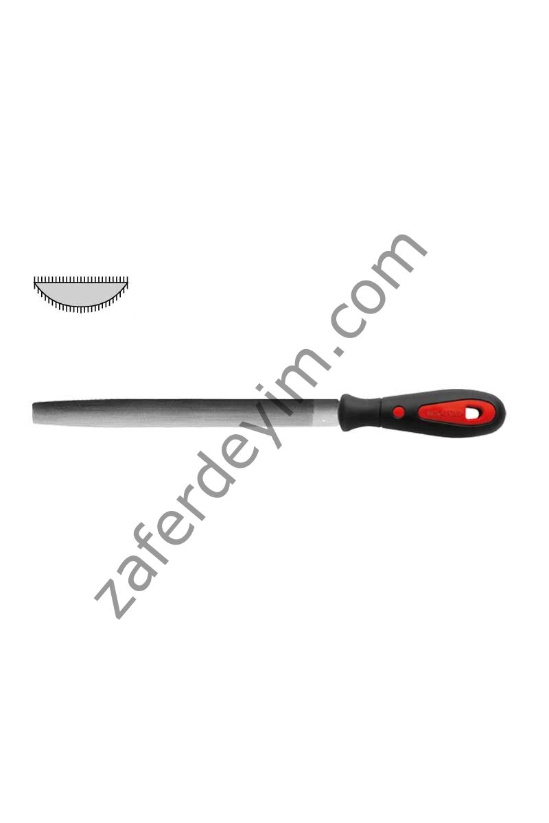 Ceta Form Orta Yarım Yuvarlak Eğe (Ergonomik Saplı) 24.5 mm