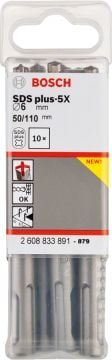 Bosch SDS-Plus-5X 6*110 mm 10'lu Paket