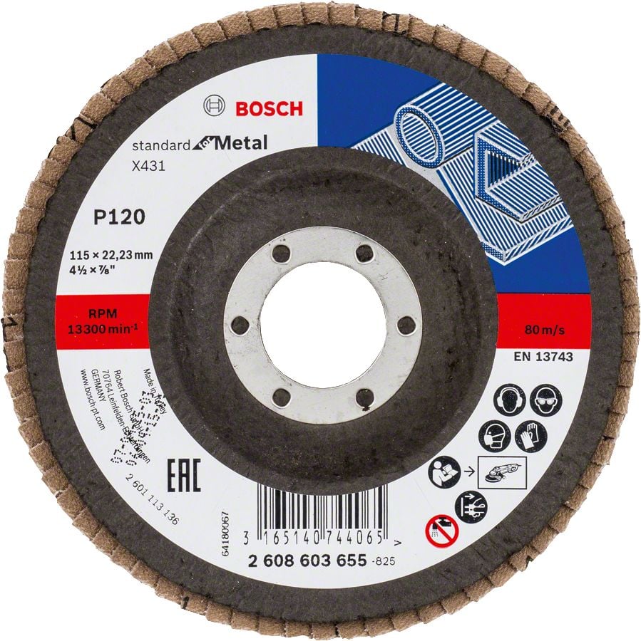 Bosch 115 mm 120 K X431 AlOX Flap Disk