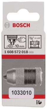 Bosch 0,5-10 mm - 3/8''-24 Anahtarsız Mandren