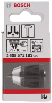Bosch 1-10 mm - 3/8''-24 Anahtarsız Mandren