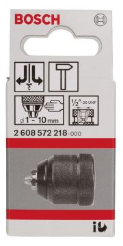 Bosch 1-10 mm - 1/2''-20 Anahtarsız Mandren