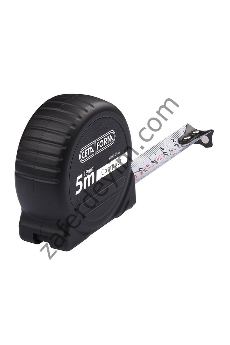 Ceta Form Compact Şerit Metre (Siyah Kasa) 5 mt 19 mm