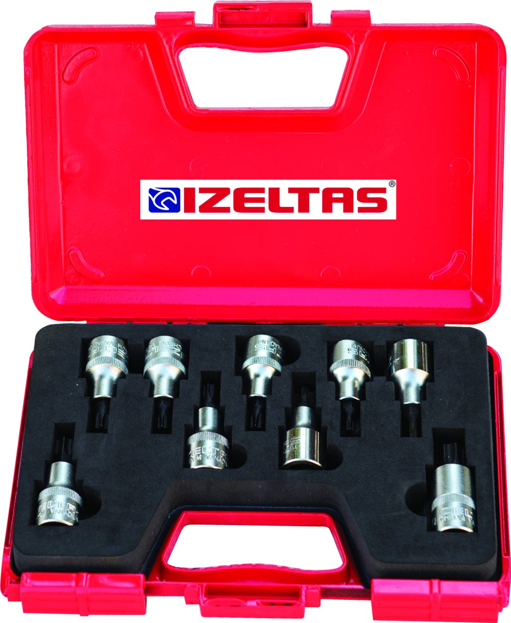 1/2'' Lokmalı Torx Uç Takımı 9'lu