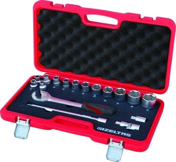 1/2'' Altı Köşe Lokma Anahtar Takımı 17 Parça