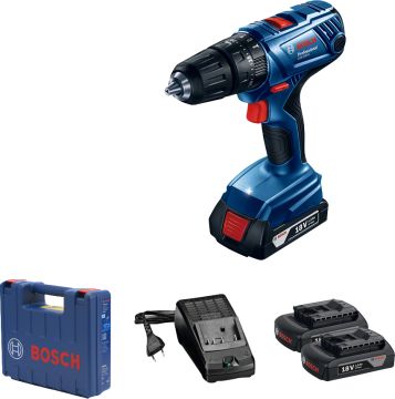 Bosch GSB 180-LI Çift Akülü 2 Ah Darbeli Delme Vidalama Makinesi