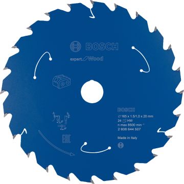 Bosch - Expert for Serisi Ahşap için Akülü Daire Testere Bıçağı 165*20 mm 24 Diş
