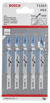 Bosch T 118 A Basic for Metal 5'li