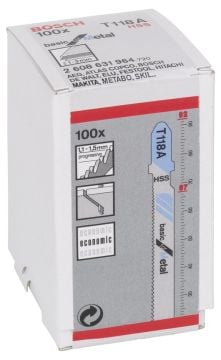 Bosch T 118 A Basic for Metal 100'lü