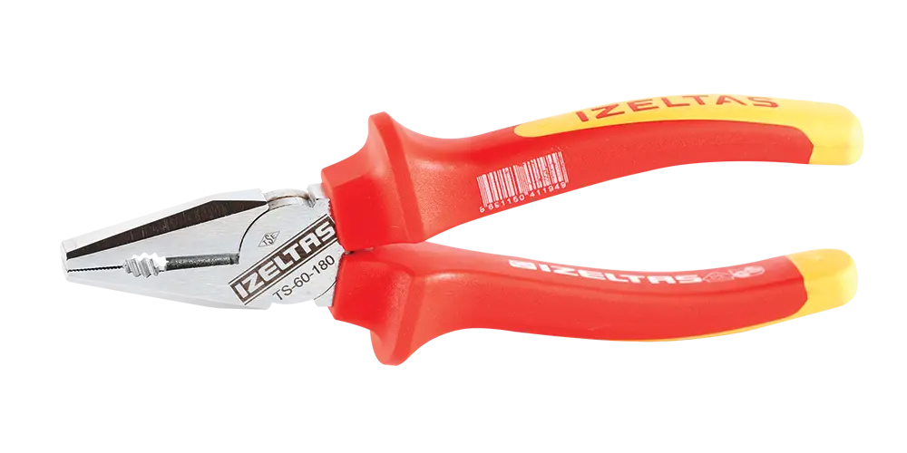İzeltaş 1000 V İzoleli Elektrikçi Kombine Pense 180 mm