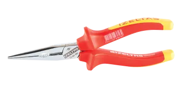 İzeltaş 1000 V İzoleli Elektrikçi Kargaburun Düz Uçlu 180 mm