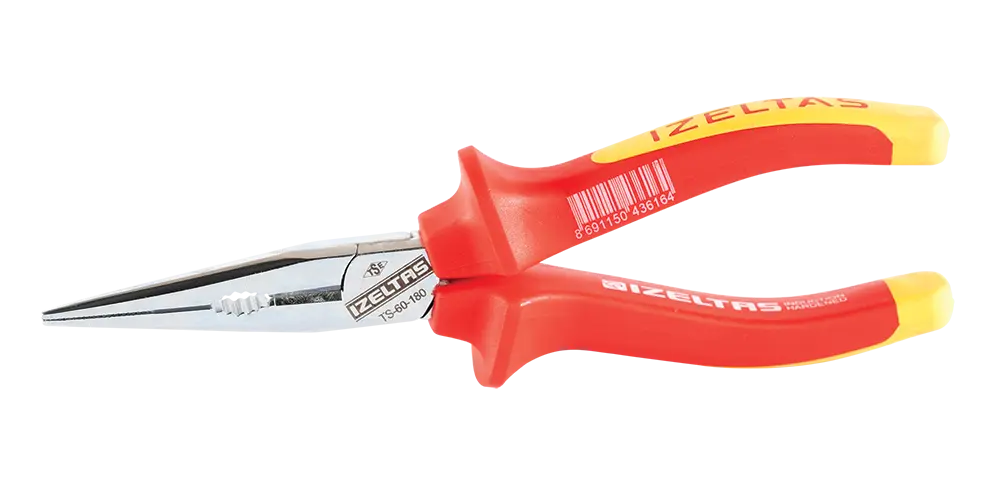 İzeltaş 1000 V İzoleli Elektrikçi Kargaburun Düz Uçlu 200 mm