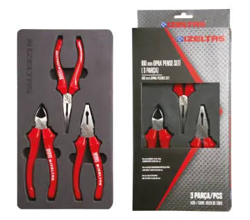 İzeltaş Opak Pense Seti 160 mm 3 Parça