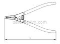 Dış Segman Pense (Yaylı Düz) 225 mm