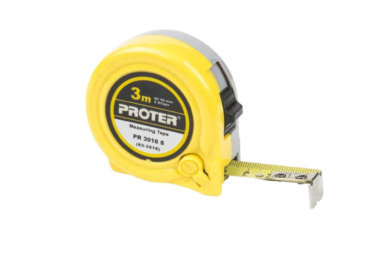 Proter Çelik Şerit Metreler / Çift Stoplu Proter Çelik Şerit Metre / Çift Stoplu 5X25 Mm