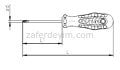 Opak Seri Yıldız Uçlu Tornavida 4.5 X 80