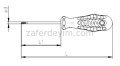 Opak Seri Pozidriv Yıldız Uçlu Tornavida 4.5 X 80
