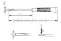 Elektronikçi Tip (Klemens) Düz Uçlu Tornavida 2.5 X 80