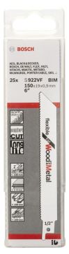 Bosch S 922 VF Flexible for Wood and Metal 25'li