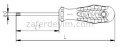 Torx® Uçlu Tornavida 4.5 X 100 T25