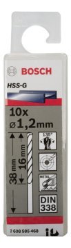 Bosch HSS-G 1,2*38 mm 10'lu Paket