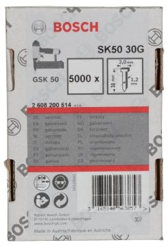 Bosch GSK 50 Çivisi  30 mm 5000li