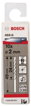 Bosch HSS-G 2*49 mm 10'lu Paket