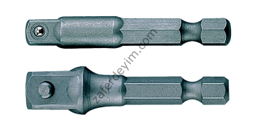 İzeltaş Bits Uç Lokma Adaptörü (Makine Kullanımına Uygun) 1/4''M-1/4''M