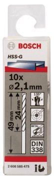 Bosch HSS-G 2,1*49 mm 10'lu Paket
