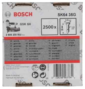 Bosch GSK 64 Çivisi 35 mm 2500li Galvanizli