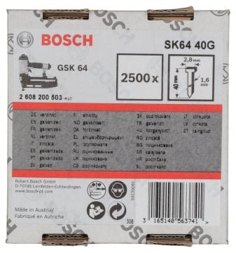 Bosch GSK 64 Çivisi 40 mm 2500li Galvanizli