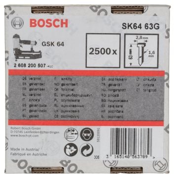 Bosch GSK 64 Çivisi 63 mm 2500li Galvanizli
