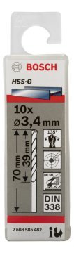 Bosch HSS-G 3,4*70 mm 10'lu Paket