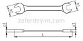İki Ağız Anahtar Uzun Boy 10x14 mm