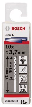 Bosch HSS-G 3,7*70 mm 10'lu Paket