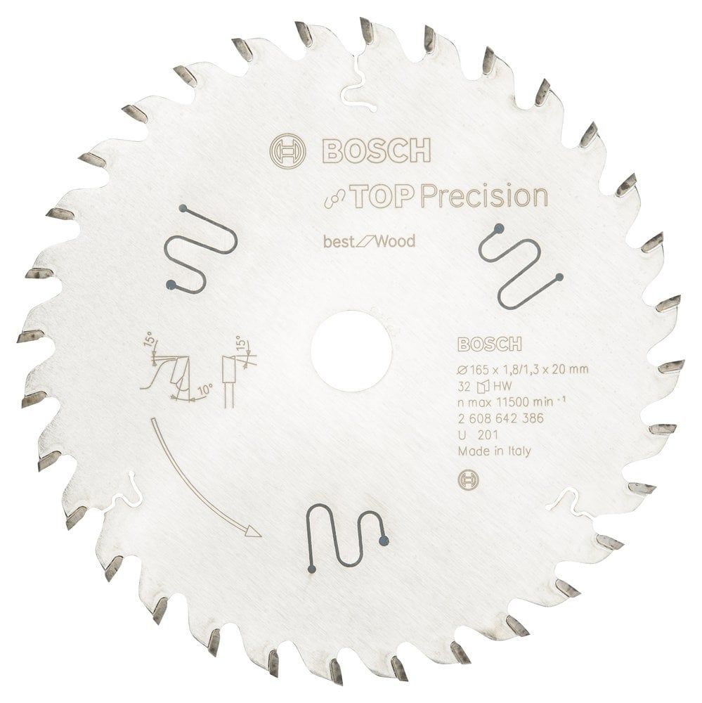 Bosch Best For Wood 165*20 mm 32 Diş