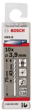 Bosch HSS-G 3,9*75 mm 10'lu Paket