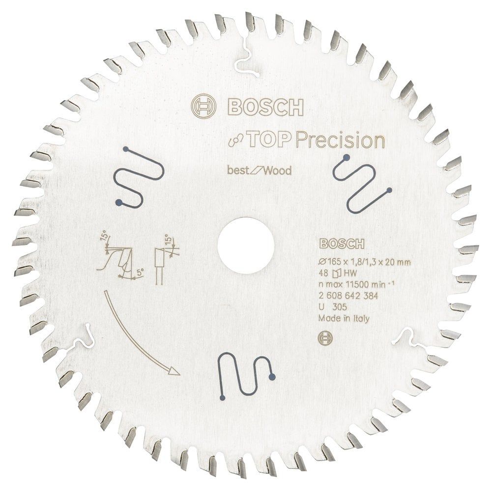 Bosch Best For Wood 165*20 mm 48 Diş