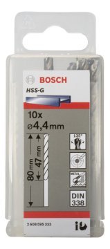 Bosch HSS-G 4,4*80 mm 10'lu Paket