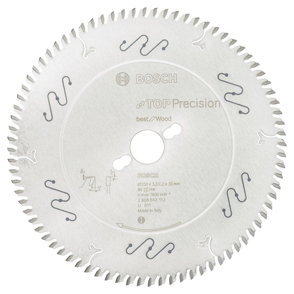 Bosch Best for Wood 250*30 mm 80 Diş
