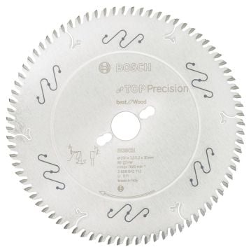 Bosch Best for Wood 250*30 mm 80 Diş