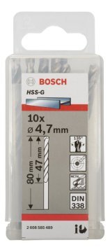 Bosch HSS-G 4,7*80 mm 10'lu Paket