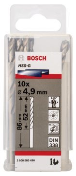 Bosch HSS-G 4,9*86 mm 10'lu Paket