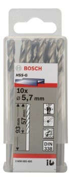 Bosch HSS-G 5,7*93 mm 10'lu Paket