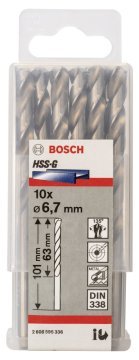 Bosch HSS-G 6,7*101 mm 10'lu Paket