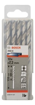 Bosch HSS-G 7,2*109 mm 10'lu Paket