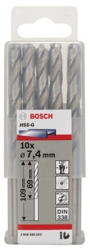Bosch HSS-G 7,4*109 mm 10'lu Paket